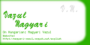 vazul magyari business card